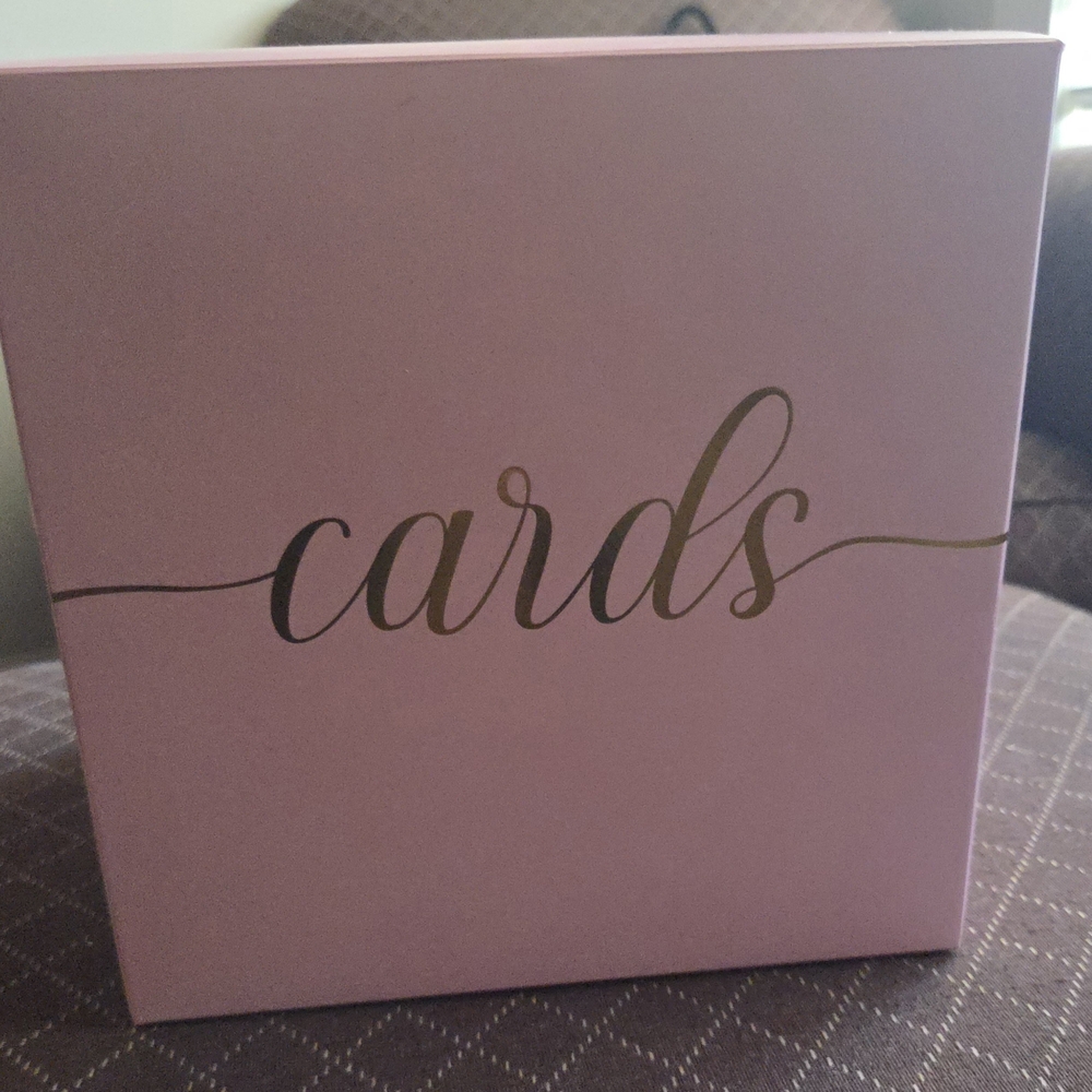 Light Pink Card Holder Box